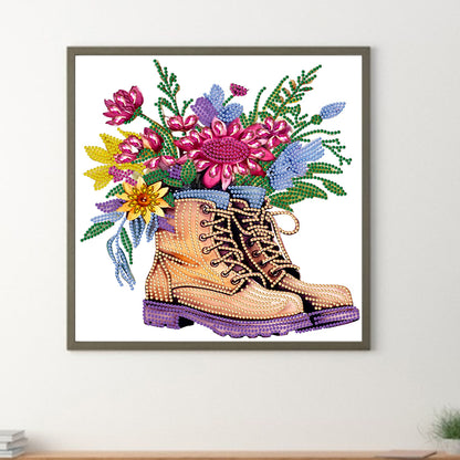 Boots Bouquet - Special Shaped Drill Diamond Painting 30*30CM