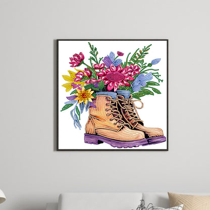 Boots Bouquet - Special Shaped Drill Diamond Painting 30*30CM