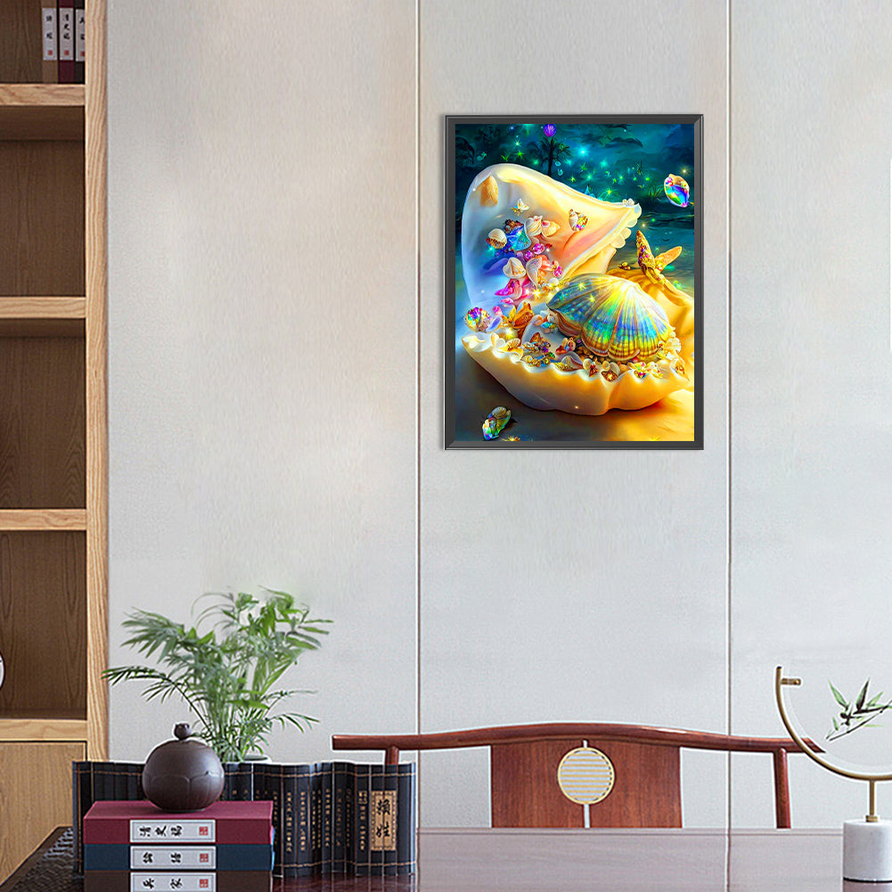 Fantasy Colorful Shells - Full Round Drill Diamond Painting 30*40CM
