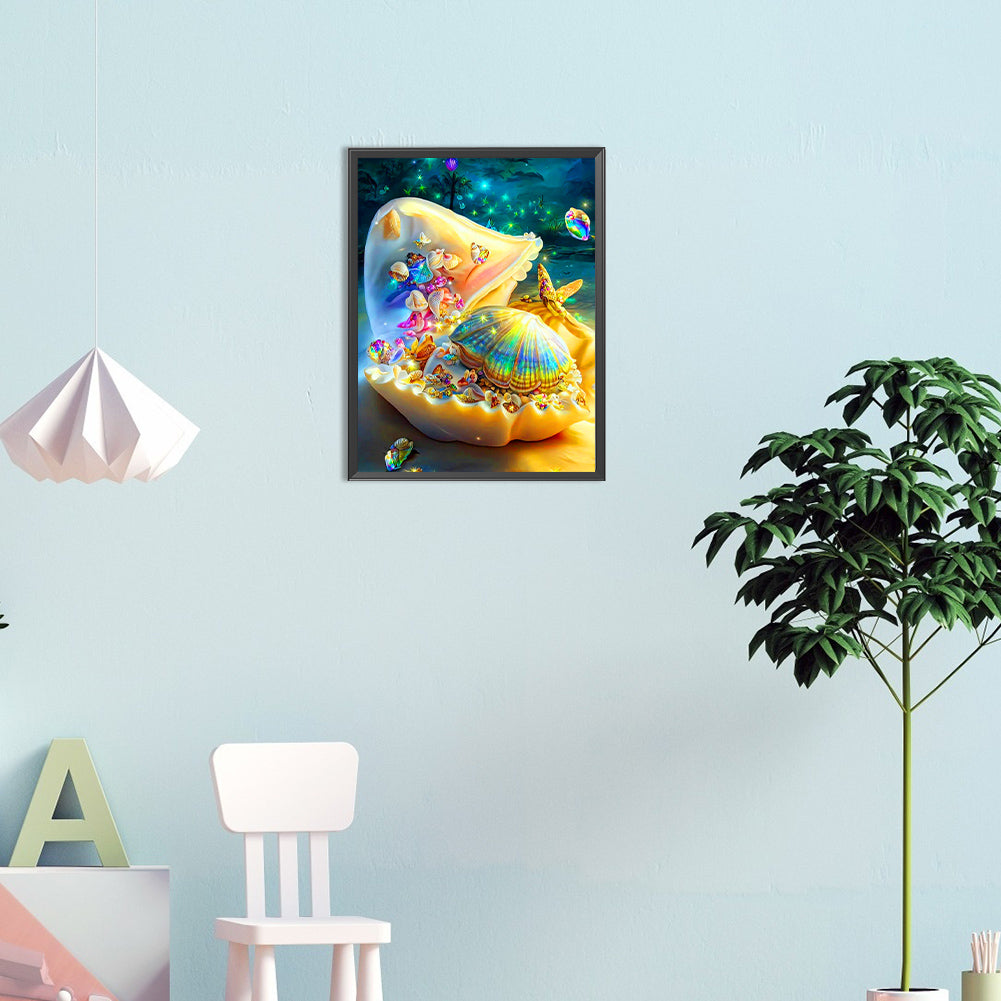 Fantasy Colorful Shells - Full Round Drill Diamond Painting 30*40CM