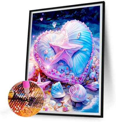 Dreamy Pink Shell - Full Round Drill Diamond Painting 30*40CM