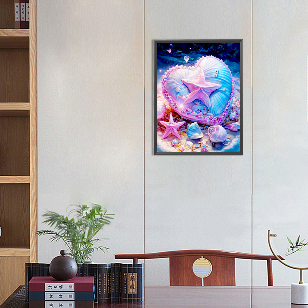 Dreamy Pink Shell - Full Round Drill Diamond Painting 30*40CM