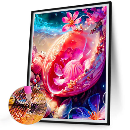 Dream Pink Half Shell - Full Round Drill Diamond Painting 30*40CM