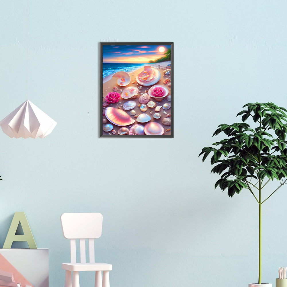 Dream Beach Shells - Full Round Drill Diamond Painting 30*40CM