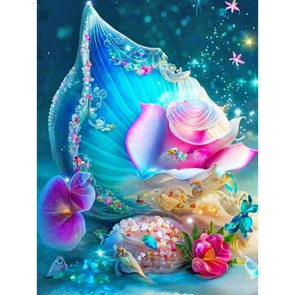 Dream Rose Shell - Full Round Drill Diamond Painting 30*40CM