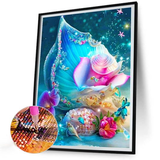 Dream Rose Shell - Full Round Drill Diamond Painting 30*40CM