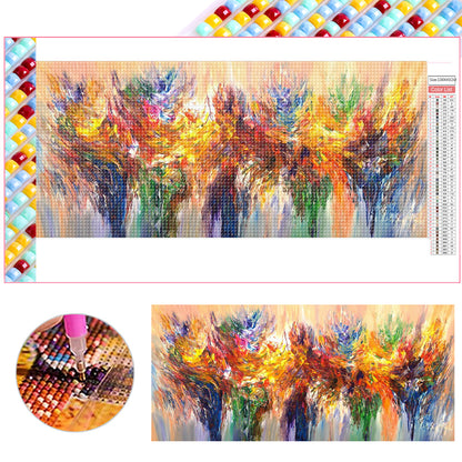 Abstract Art - Full Square Drill Diamond Painting 100*45CM