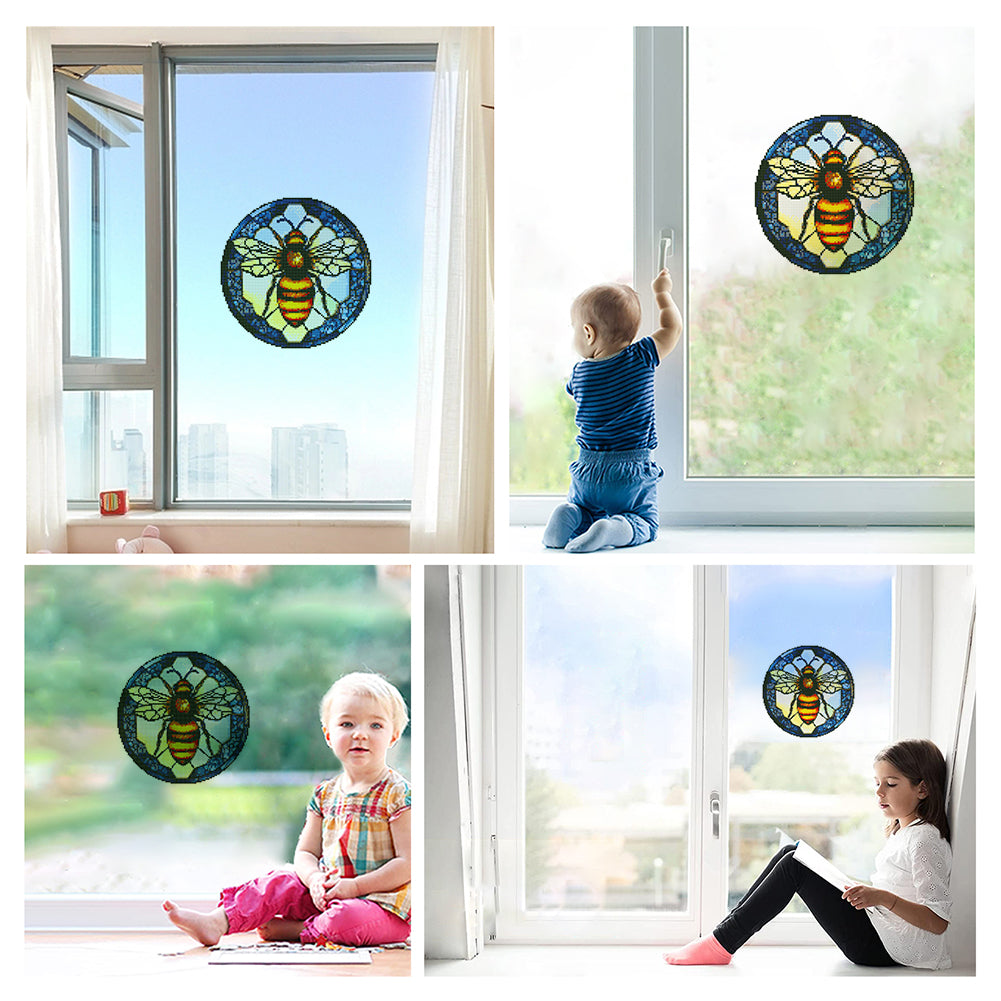 DIY Child Stickers Toy Stained Glass Handmade Children Sticker Toy Gift for Kids