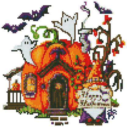 DIY Child Stickers Toy Creative Diamond Stickers Halloween Element Gift for Kids
