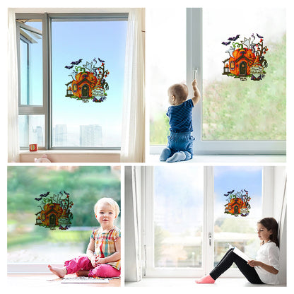 DIY Child Stickers Toy Creative Diamond Stickers Halloween Element Gift for Kids