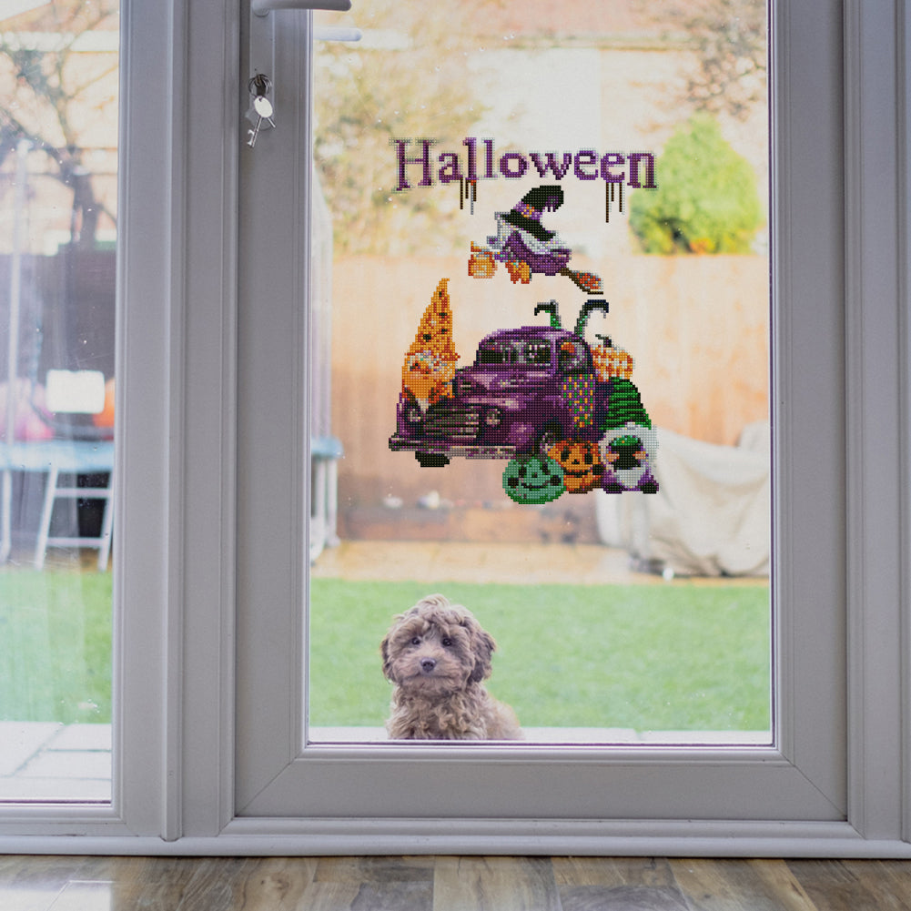 DIY Child Stickers Toy Creative Diamond Stickers Halloween Element Gift for Kids
