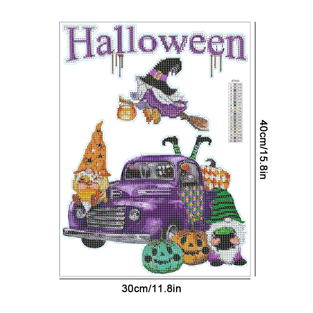 DIY Child Stickers Toy Creative Diamond Stickers Halloween Element Gift for Kids
