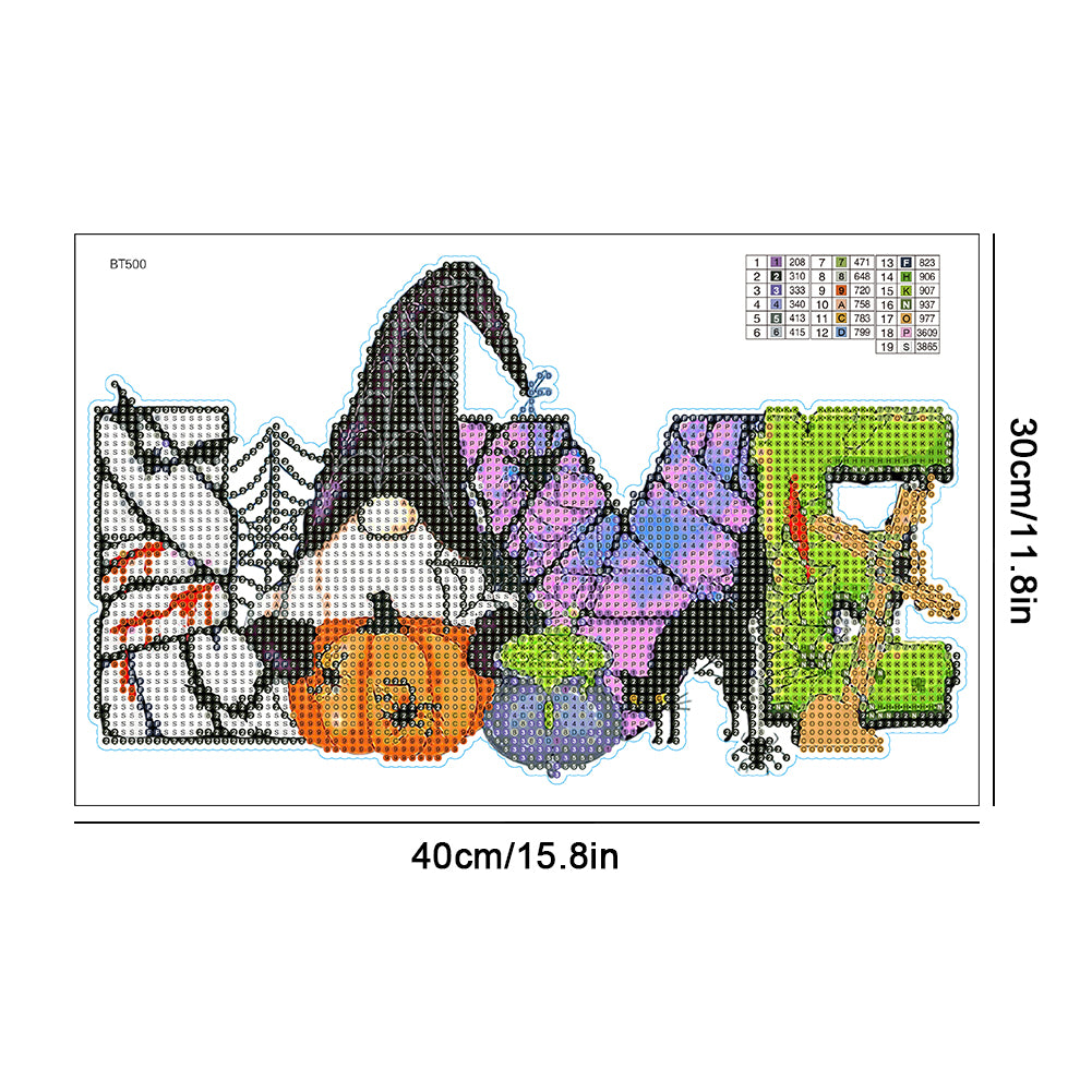 DIY Child Stickers Toy Creative Diamond Stickers Halloween Element Gift for Kids