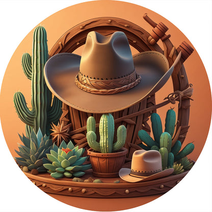 Wild West Oasis - Full Round Drill Diamond Painting 30*30CM