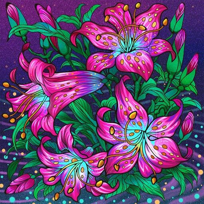 Morning Glory - AB Round Drill Diamond Painting 40*40CM