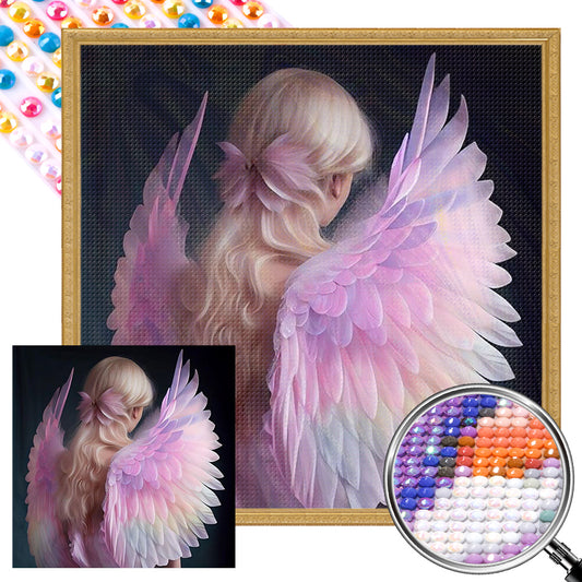 Angel Girl - AB Round Drill Diamond Painting 40*40CM