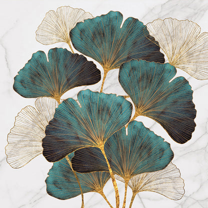 Ginkgo Biloba - 11CT Stamped Silk Cross Stitch 60*60CM