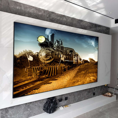 Large Mural Wall Art - Polar Express Fall Winter Steam Locomotive - Full Round Drill Diamond Painting 150*100CM