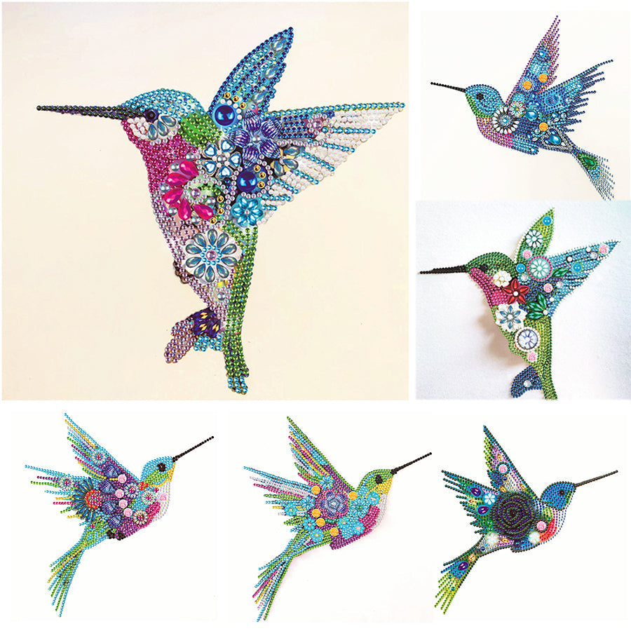 Hummingbird 30*30CM(Canvas) Special Shaped Drill Diamond Paiting