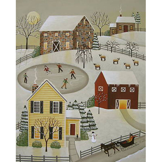 Winter Fun - Full Round 30*40CM