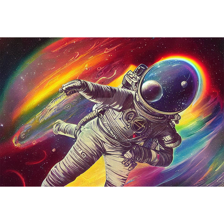 Spacemen - Full Round Drill Diamond Painting 30*40CM