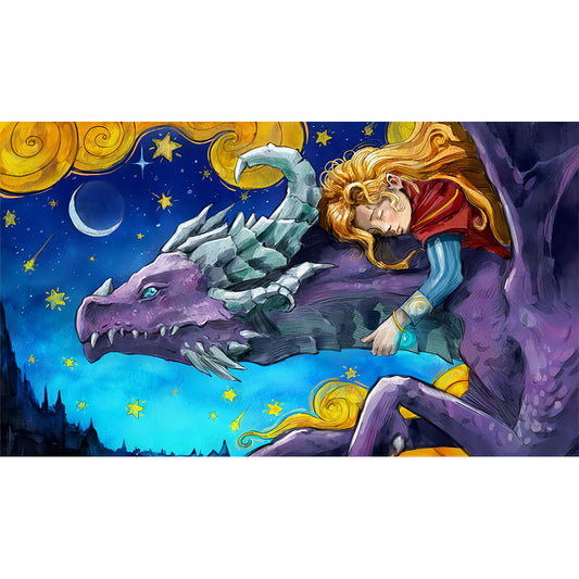 Girl And Dragon - Full Round Drill Diamond Painting 40*50CM