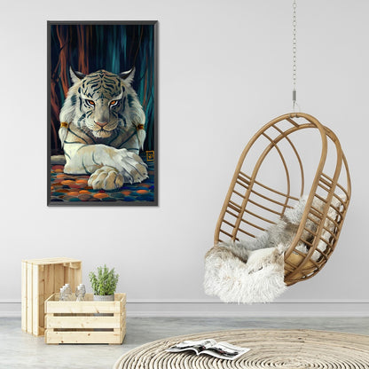 Cartoon Tiger - Full Round Drill Diamond Painting 40*70CM